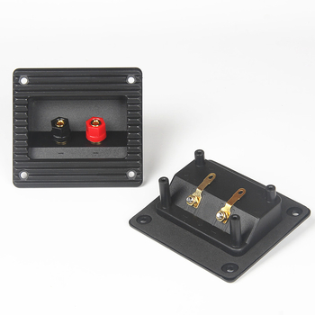 PUGEYX Четирипозиционна кутия за свързване на говорители за DIY аудио аксесоари, гофрирана дебела конструкция