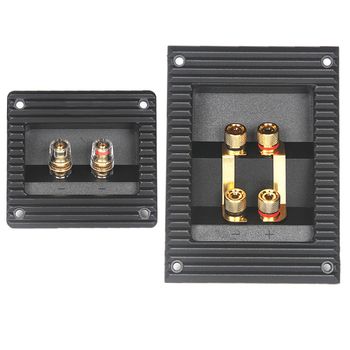 PUGEYX Четирипозиционна кутия за свързване на говорители за DIY аудио аксесоари, гофрирана дебела конструкция
