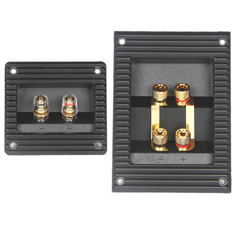 PUGEYX Четирипозиционна кутия за свързване на говорители за DIY аудио аксесоари, гофрирана дебела конструкция