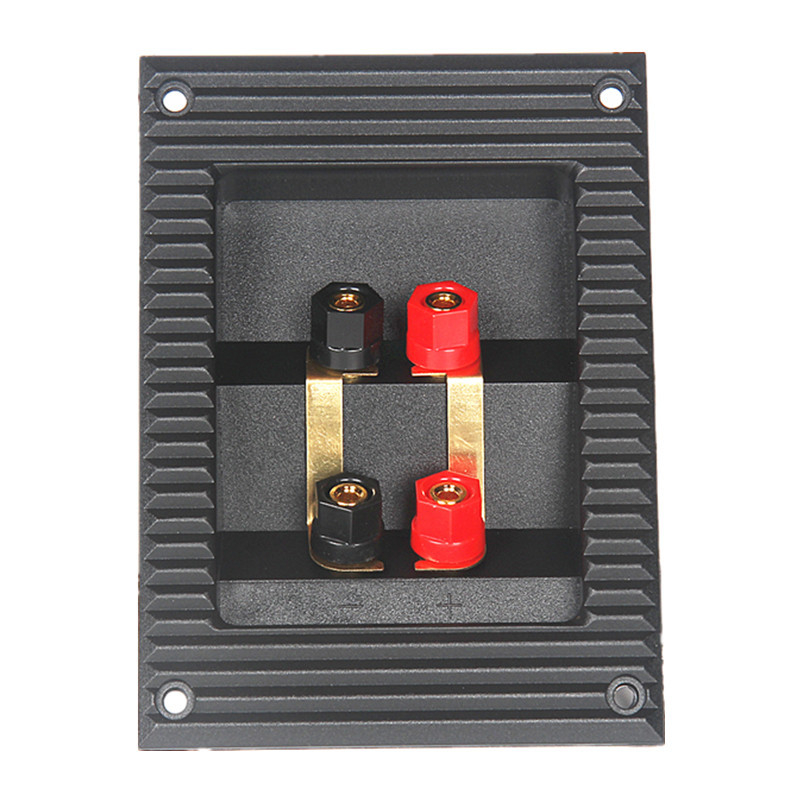 PUGEYX Четирипозиционна кутия за свързване на говорители за DIY аудио аксесоари, гофрирана дебела конструкция