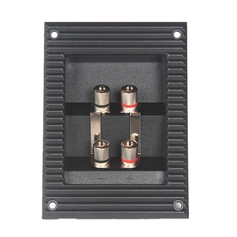 PUGEYX Четирипозиционна кутия за свързване на говорители за DIY аудио аксесоари, гофрирана дебела конструкция