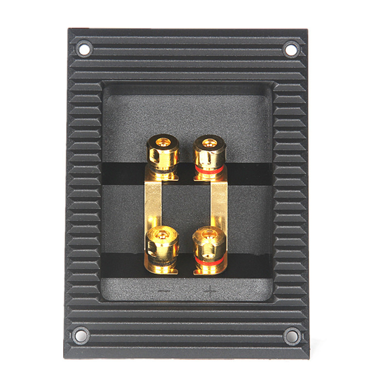 PUGEYX Четирипозиционна кутия за свързване на говорители за DIY аудио аксесоари, гофрирана дебела конструкция