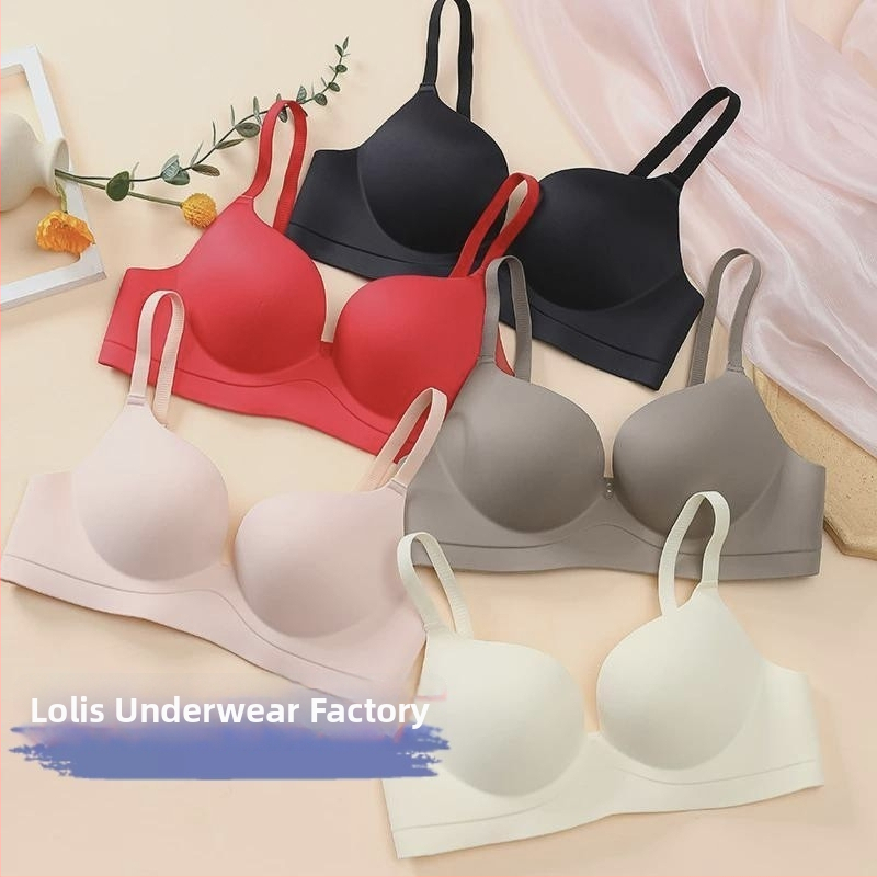 Σουτιέν χωρίς ραφές, ενιαίος σχεδιασμός για ανύψωση πλευρικού στήθους, χωρίς μεταλλικά εξαρτήματα, 3/4 κάψες, διαμορφωμένες κάψες με λεπτό επάνω μέρος και παχύτερο κάτω μέρος, σταθερές διπλές τιράντες