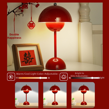 Par stolnih lampi s gljivastim dizajnom, dodirni prekidač, max 5W, napon ≤36V, noćno svjetlo i studijska lampa