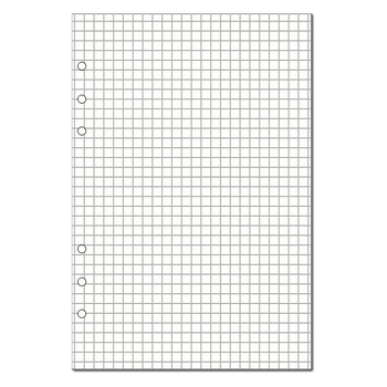 6-rupe refil za dnevnik s praznim kvadratnim listovima na Dowling/Kraft papiru, 50/100 listova, model 16b-ln