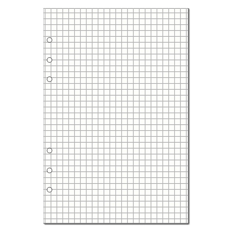 6-rupe refil za dnevnik s praznim kvadratnim listovima na Dowling/Kraft papiru, 50/100 listova, model 16b-ln