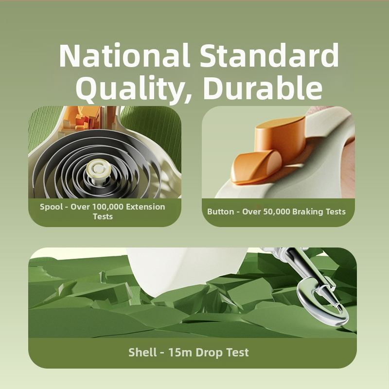 Sour bear Povodac za pse s automatskim proširenjem – ABS kućište, teleskopsko proširenje, izdržljiv kaiš