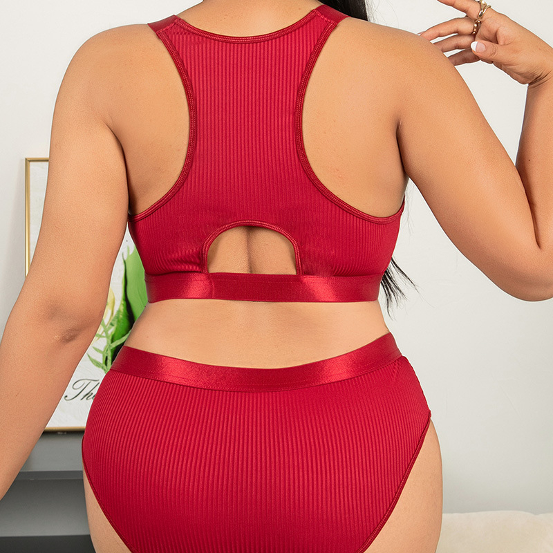 Σετ σουτιέν με δαντέλα, 3/4 cup, μπροστινό κούμπωμα, push-up σχέδιο, άνετη ρύθμιση