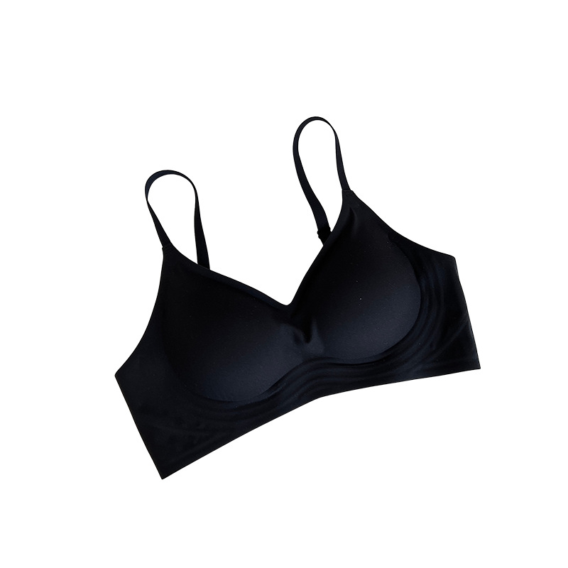 Sutien pentru femei, cupă 1/2, model subțire, fără sârmă, anti-alunecare, bretele fixe duble
