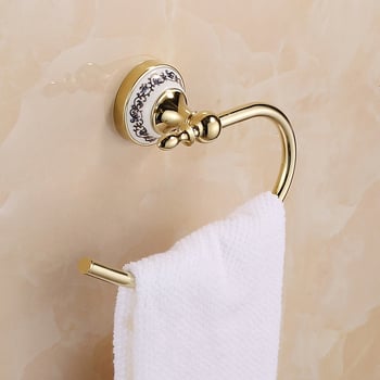 Kupaonski prsten za ručnike | Materijal: cinkov spoj + nehrđajući čelik; Nosivost: 10 kg; Stil: Svijetli luksuz; Podrijetlo: Wenzhou, Zhejiang