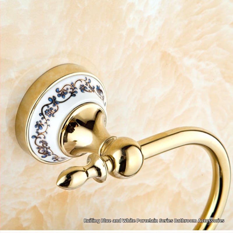 Kupaonski prsten za ručnike | Materijal: cinkov spoj + nehrđajući čelik; Nosivost: 10 kg; Stil: Svijetli luksuz; Podrijetlo: Wenzhou, Zhejiang