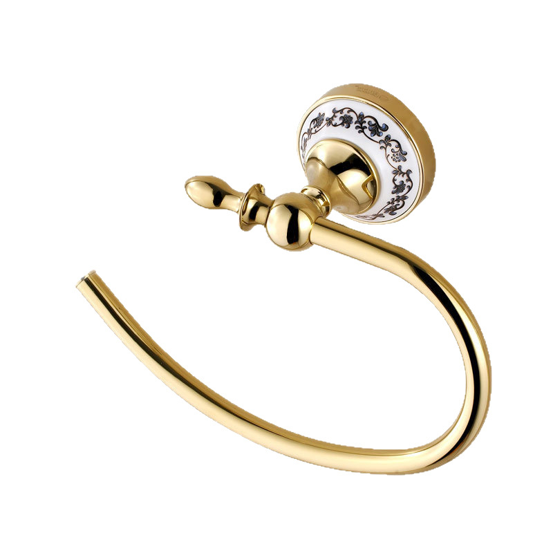 Kupaonski prsten za ručnike | Materijal: cinkov spoj + nehrđajući čelik; Nosivost: 10 kg; Stil: Svijetli luksuz; Podrijetlo: Wenzhou, Zhejiang