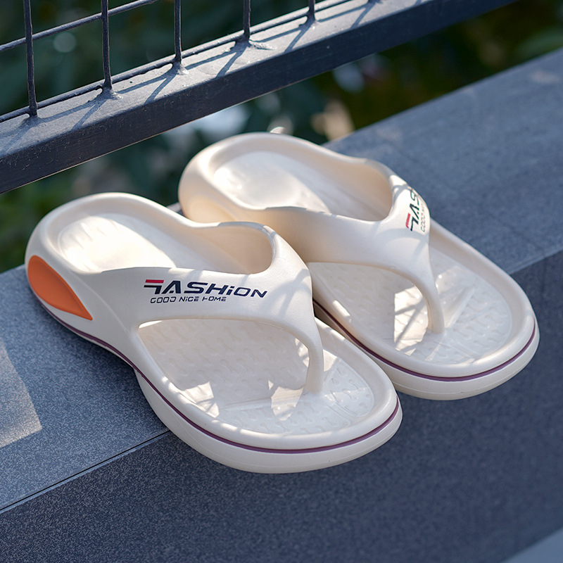 Flip-flopuri pentru bărbați, EVA pe partea superioară și talpa EVA; vârf deschis, stil tineresc; închidere clip-on; talpă turnată prin injecție