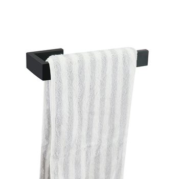 Raft de prosoape cu bară și cârlig integrate, oțel inoxidabil 304, sarcină 20 kg, montaj perforat, stil modern minimalist