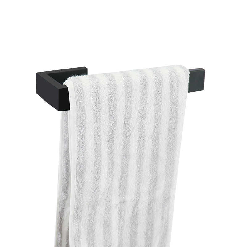 Raft de prosoape cu bară și cârlig integrate, oțel inoxidabil 304, sarcină 20 kg, montaj perforat, stil modern minimalist