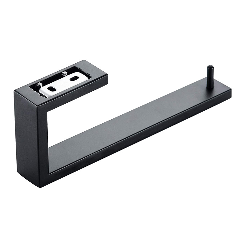 Raft de prosoape cu bară și cârlig integrate, oțel inoxidabil 304, sarcină 20 kg, montaj perforat, stil modern minimalist