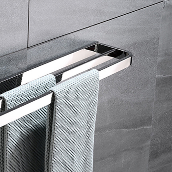 Suport pentru prosoape din oțel inoxidabil 304, strat unic, finisaj lucios, capacitate de încărcare 15 kg