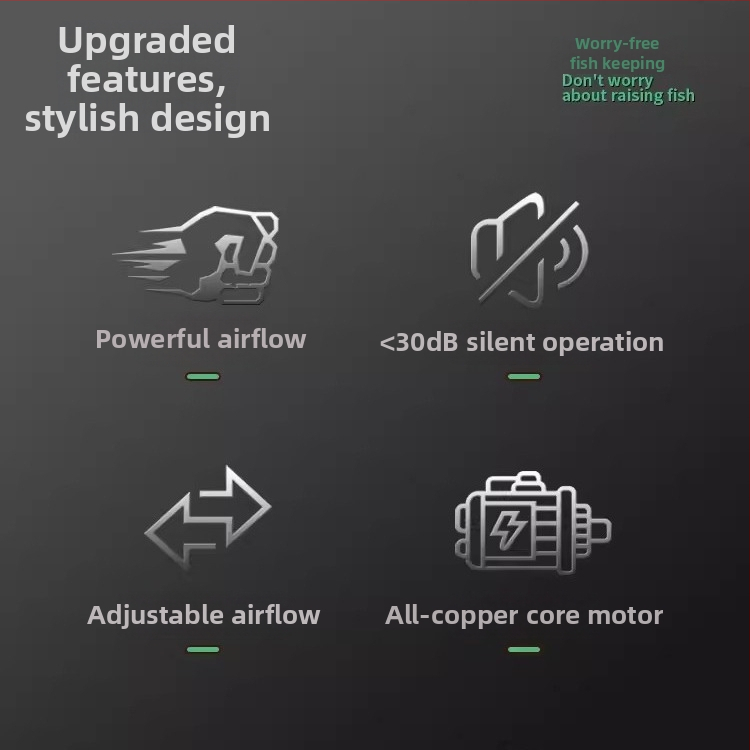 Jeneca/Jinlijia pumpa za kisik u akvariju, ultra tiha aerator, licencirana privatna marka, težina 500 g