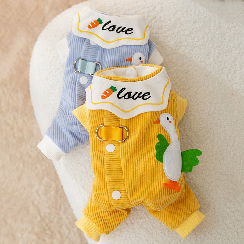 Hippie dog haine pentru animale de companie patrupezi, stil desen animat, material poliester