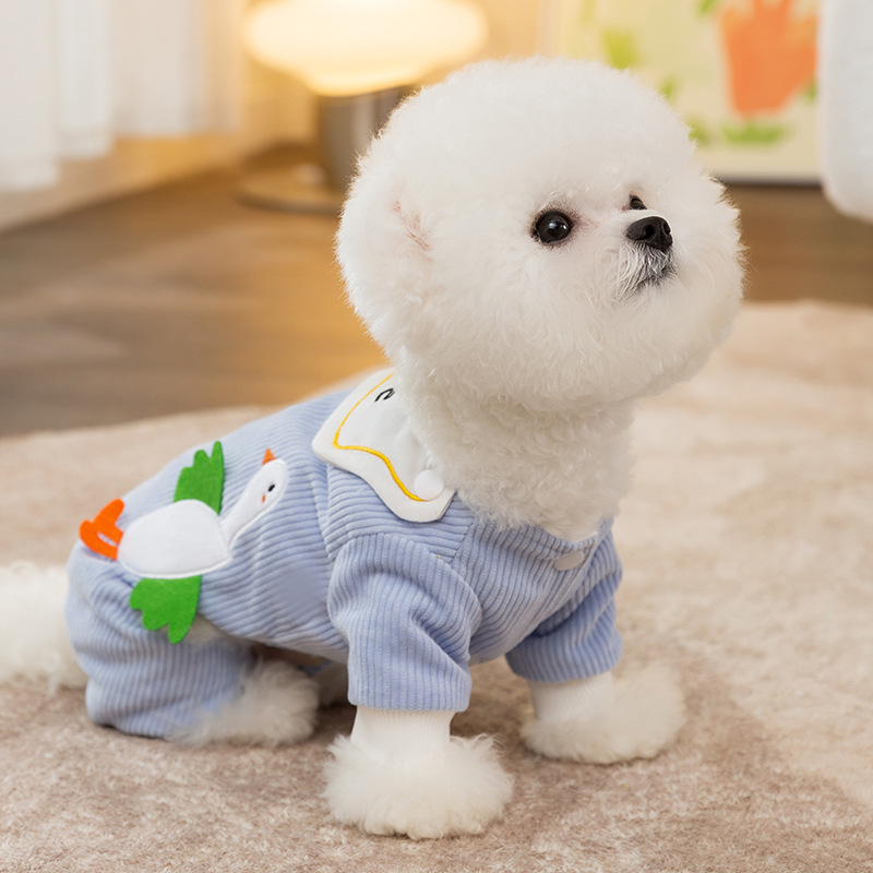 Hippie dog haine pentru animale de companie patrupezi, stil desen animat, material poliester