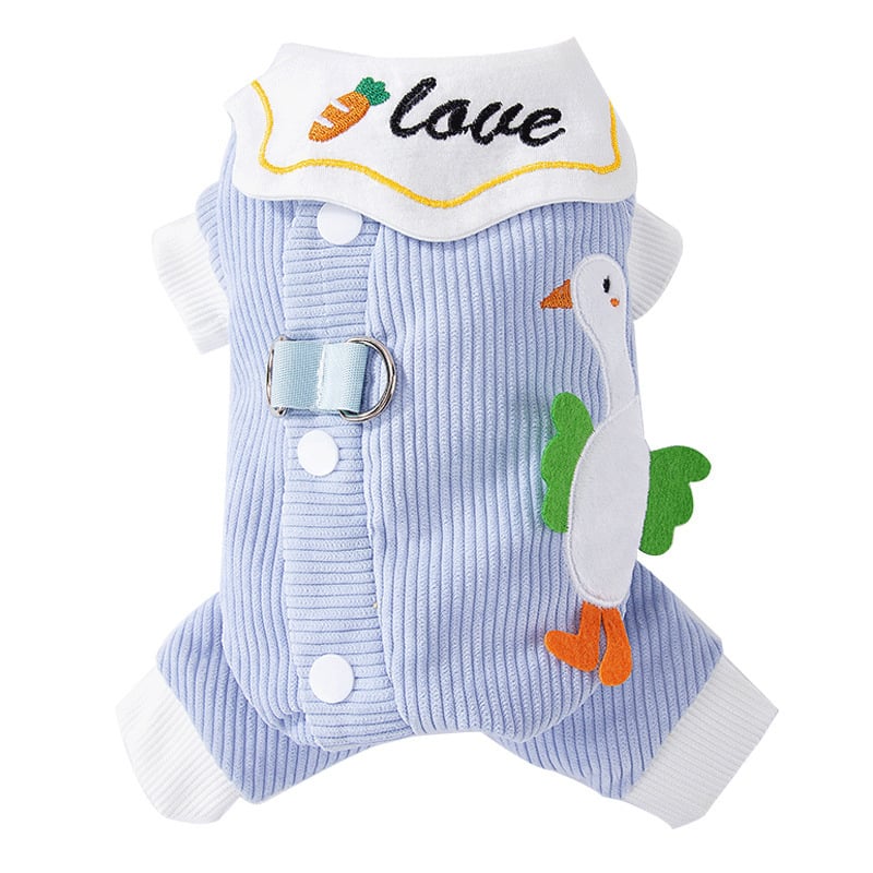 Hippie dog haine pentru animale de companie patrupezi, stil desen animat, material poliester