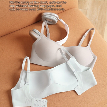 Bešivni grudnjak s tankim oblikovanim košaricama, puni košarica, prozračni najlon, bez čeličnog prstena