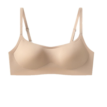 Bešivni grudnjak s tankim oblikovanim košaricama, puni košarica, prozračni najlon, bez čeličnog prstena