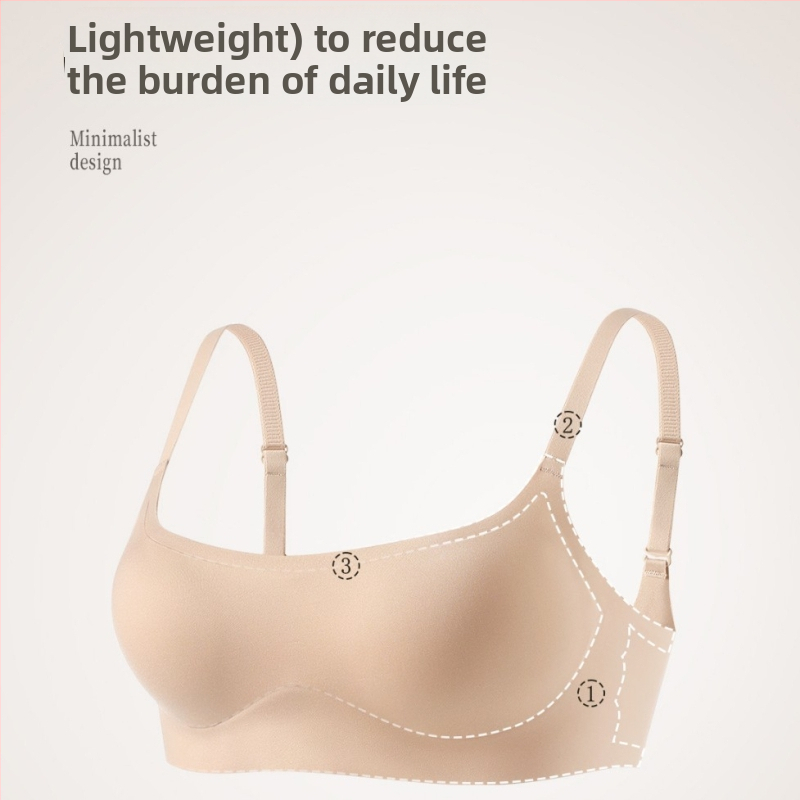 Bešivni grudnjak s tankim oblikovanim košaricama, puni košarica, prozračni najlon, bez čeličnog prstena