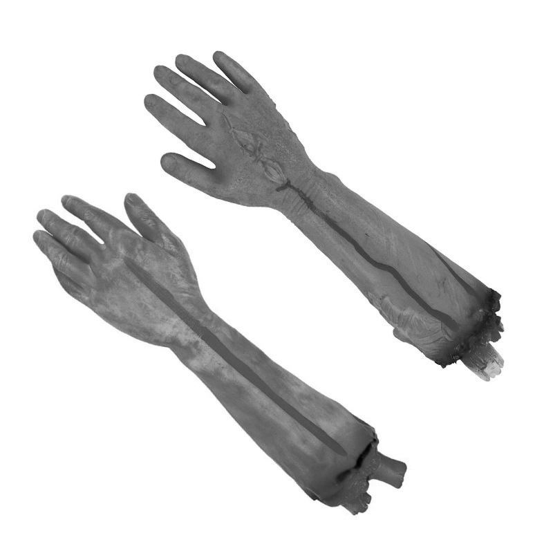 Rekvizite Halloween pentru casă bântuită, bar și camere de evadare: inimă falsă realistă, sânge fals, mână tăiată, picior tăiat