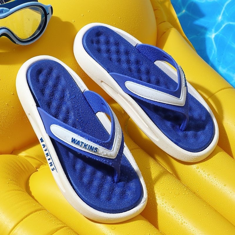 Shunshi Șlapi PVC pentru bărbați, vârf deschis, talpă injectată