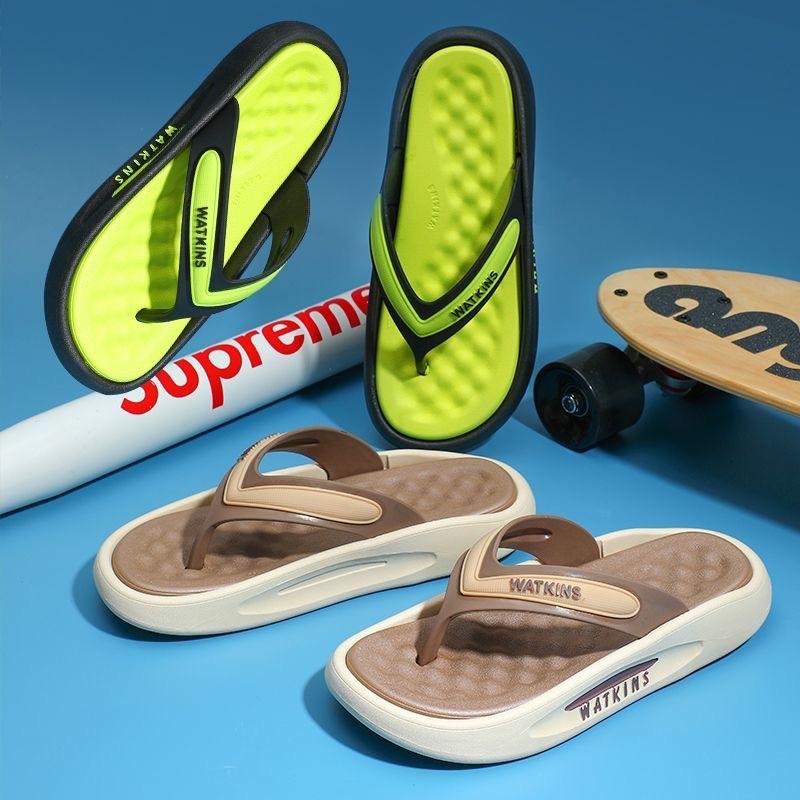 Shunshi Șlapi PVC pentru bărbați, vârf deschis, talpă injectată