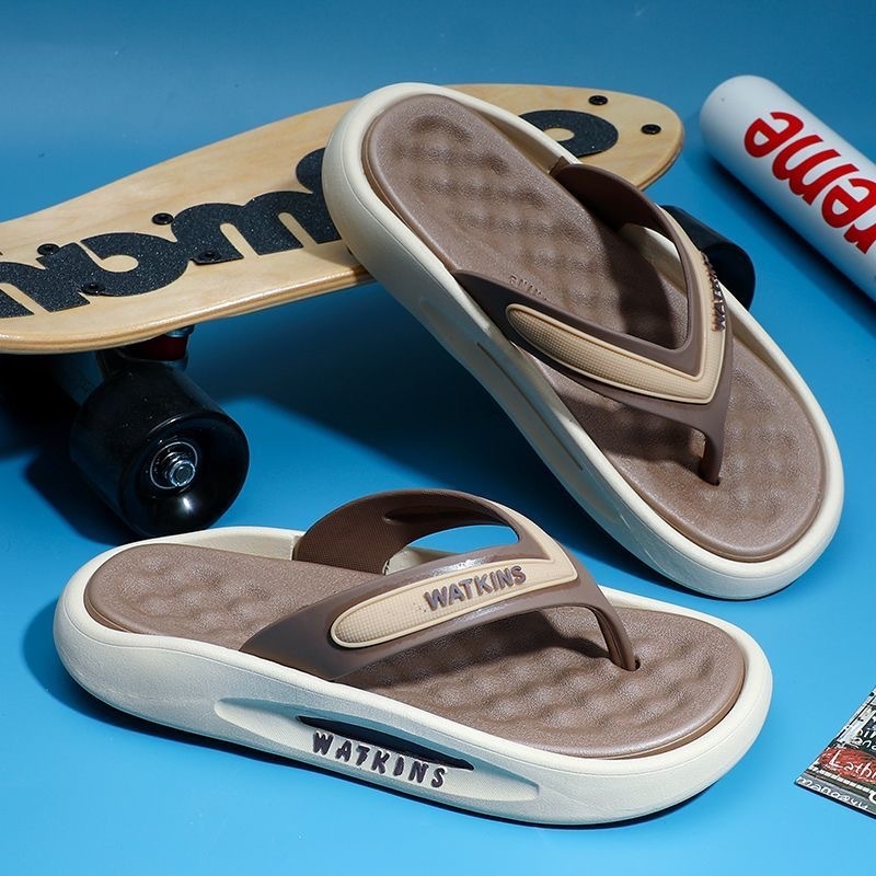 Shunshi Șlapi PVC pentru bărbați, vârf deschis, talpă injectată