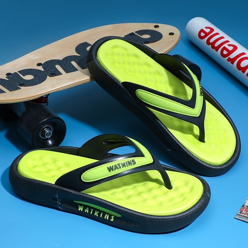 Shunshi Șlapi PVC pentru bărbați, vârf deschis, talpă injectată