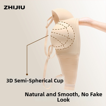 Sutien s kupom u obliku zečjih ušiju - najlon/poliamid, pamuk podstava, brzo sušenje, fiksne dvostruke naramenice