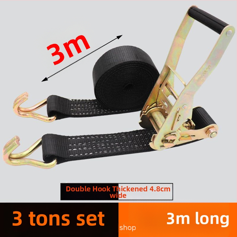 Oceľový rámový viazací pás so sťahovacím mechanizmom, polyester, nosnosť 3t, čistá hmotnosť 1,4 kg