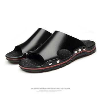 Muške slide sandale – casual stil, otvoreni prst, gornji materijal umjetna PU, Goodyear đon, slip-on dizajn
