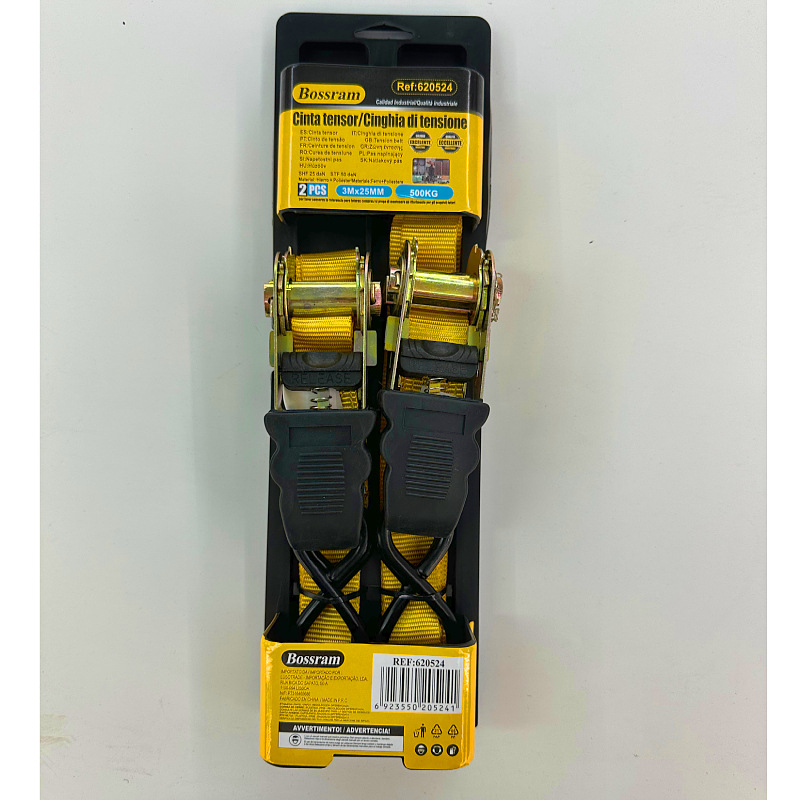 4 darab rögzítő heveder ratchet mechanizmussal, teherbírás 800 kg, Márka: Tensioner