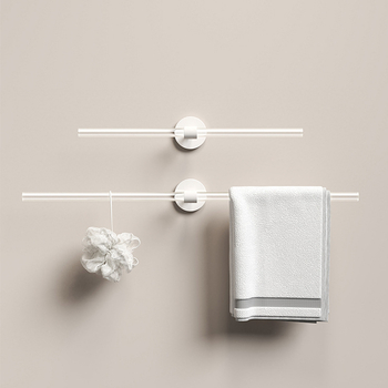 Akrilni stalak za ručnike, bez bušenja, nosivost 20 kg, jednoslojni, japanski stil kupaonice