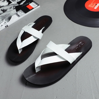 Muške flip-flop sandale – ležerni stil s otvorenim prstima, PU gornji dio, EVA taban, pull-on zatvarač