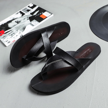 Muške flip-flop sandale – ležerni stil s otvorenim prstima, PU gornji dio, EVA taban, pull-on zatvarač