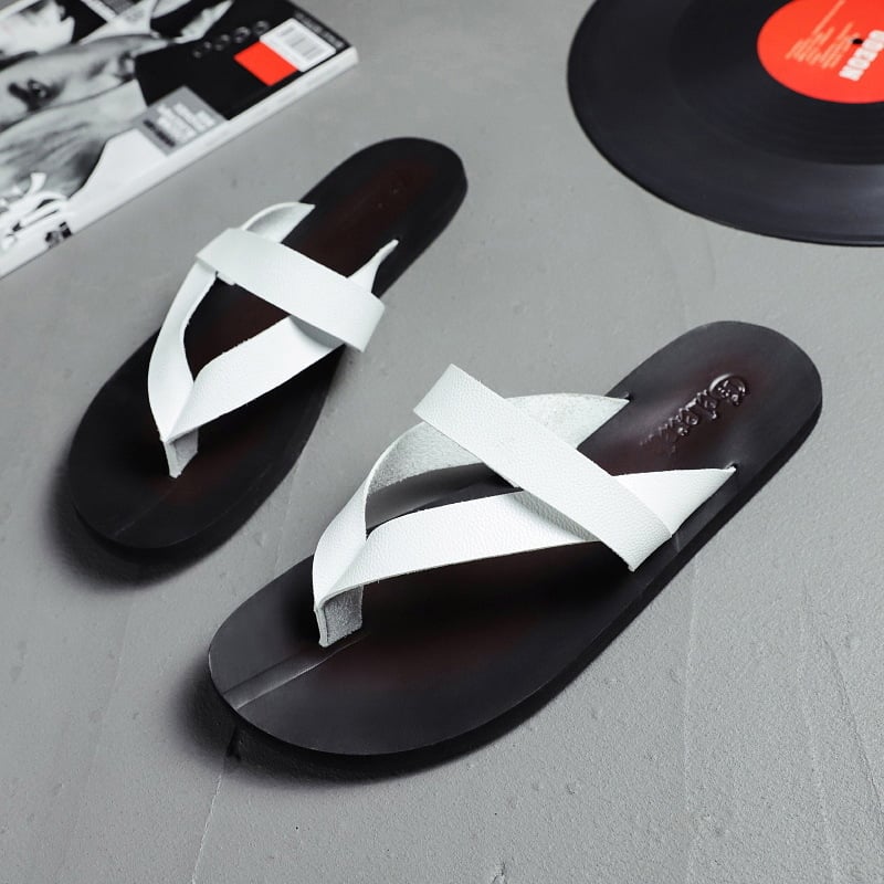Muške flip-flop sandale – ležerni stil s otvorenim prstima, PU gornji dio, EVA taban, pull-on zatvarač