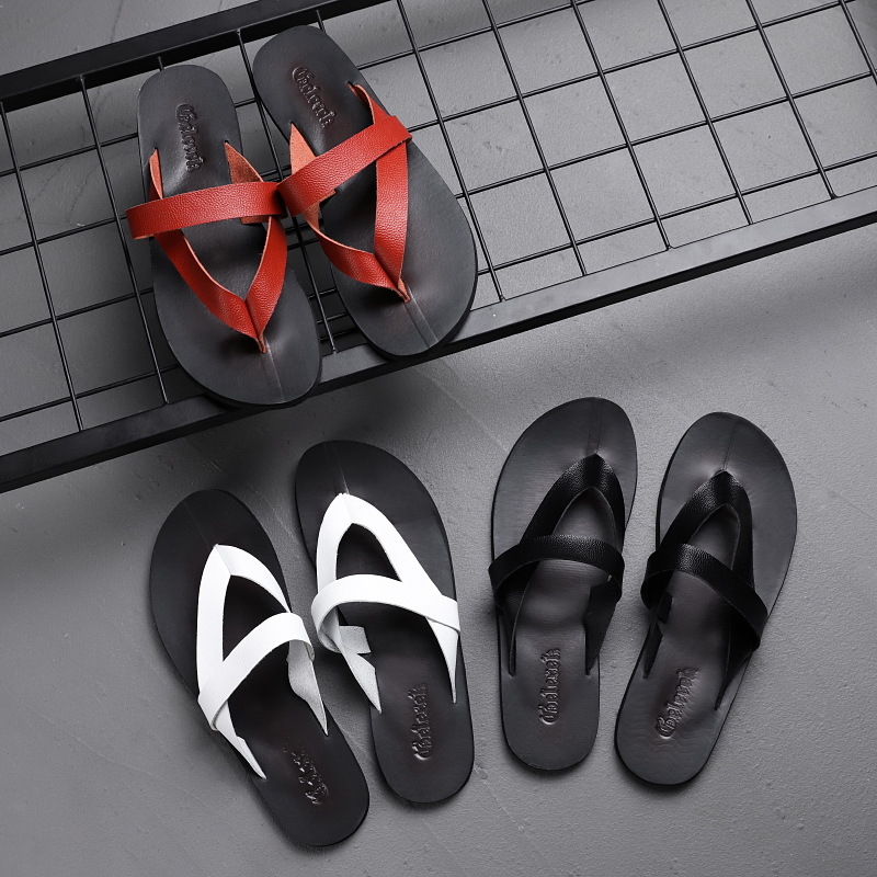 Muške flip-flop sandale – ležerni stil s otvorenim prstima, PU gornji dio, EVA taban, pull-on zatvarač