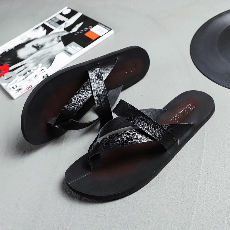 Muške flip-flop sandale – ležerni stil s otvorenim prstima, PU gornji dio, EVA taban, pull-on zatvarač