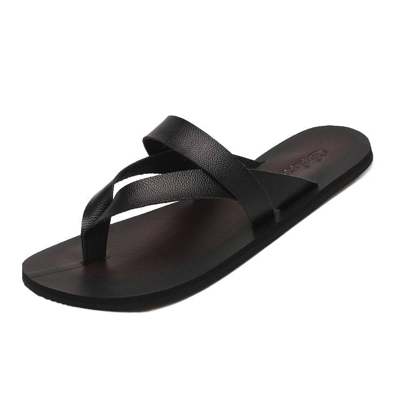 Muške flip-flop sandale – ležerni stil s otvorenim prstima, PU gornji dio, EVA taban, pull-on zatvarač