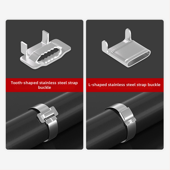 Kafwell 304 nehrđajući čelik – remenske kopče, debljina 0,7 mm, nosivost 800 kg, za pakiranje
