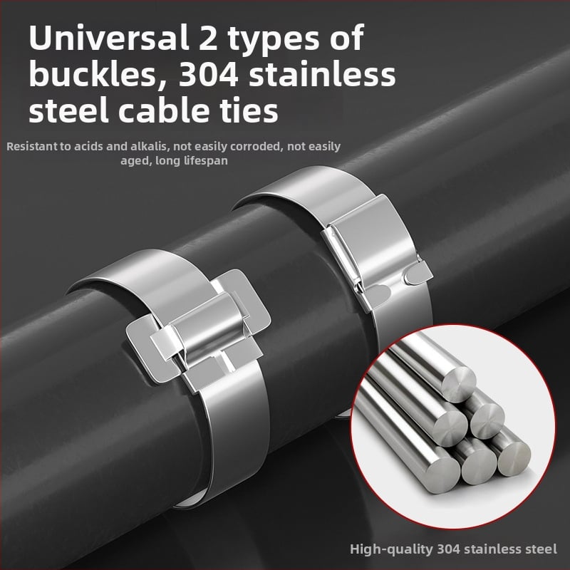 Kafwell 304 nehrđajući čelik – remenske kopče, debljina 0,7 mm, nosivost 800 kg, za pakiranje