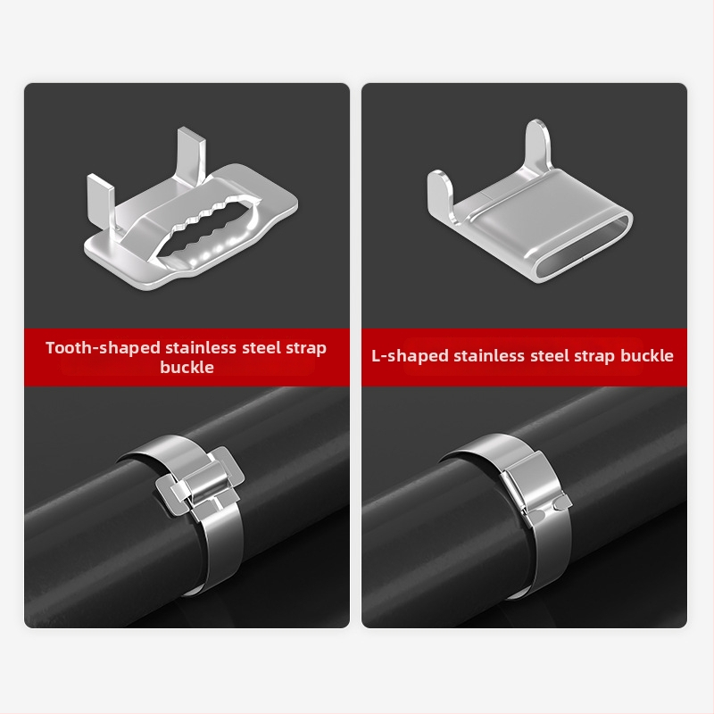 Kafwell 304 nehrđajući čelik – remenske kopče, debljina 0,7 mm, nosivost 800 kg, za pakiranje