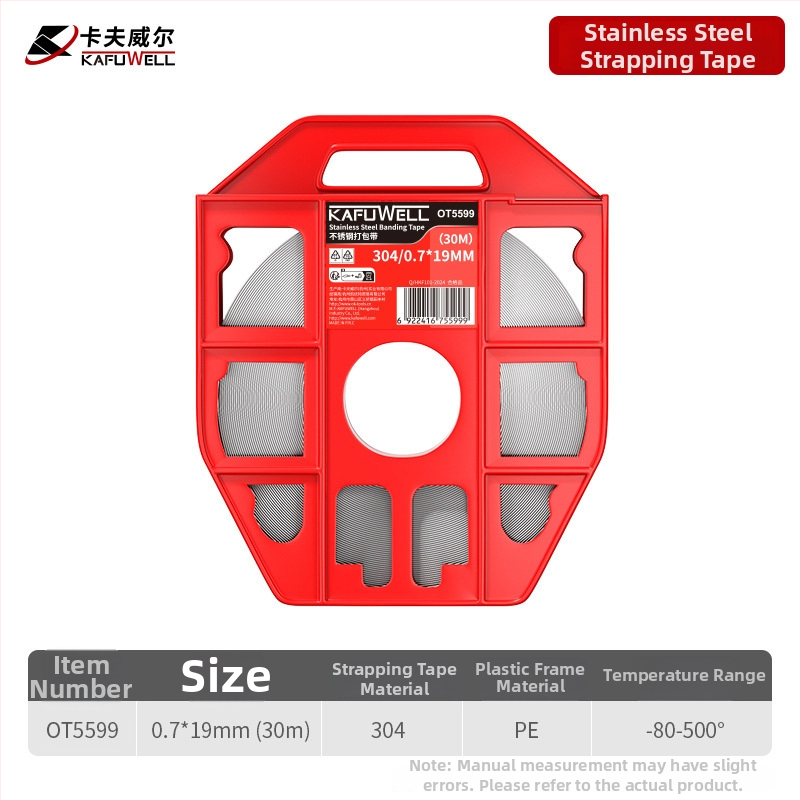 Kafwell 304 nehrđajući čelik – remenske kopče, debljina 0,7 mm, nosivost 800 kg, za pakiranje
