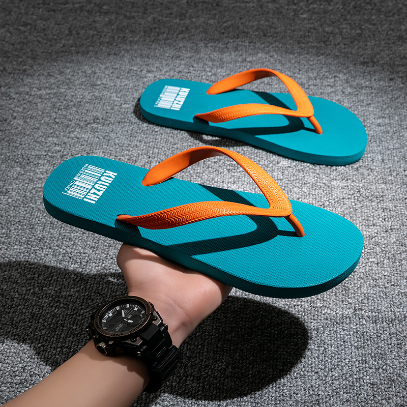 Flip-flopovi u vintage stilu, PVC gornji dio, gumeni potplat, injekcijskog oblikovanja konstrukcije, otvoreni prst i zatvarač klipom