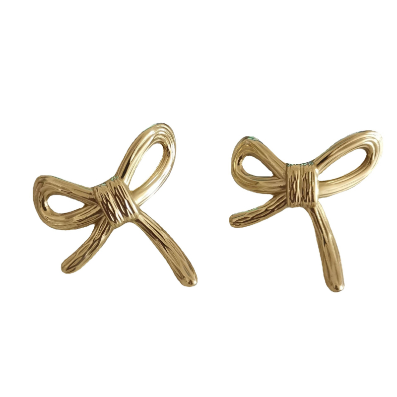 Namještaj ručica Bow-shaped od Brass, kovano, polirani završni premaz glazure, moderni minimalistički stil